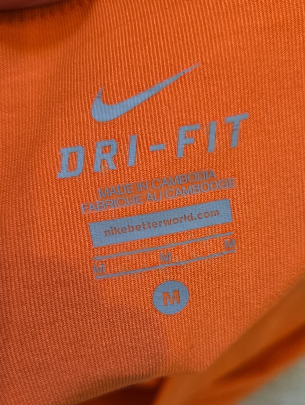 Nike Dri-Fit Orange Leisure Skort - Picture 6 of 8